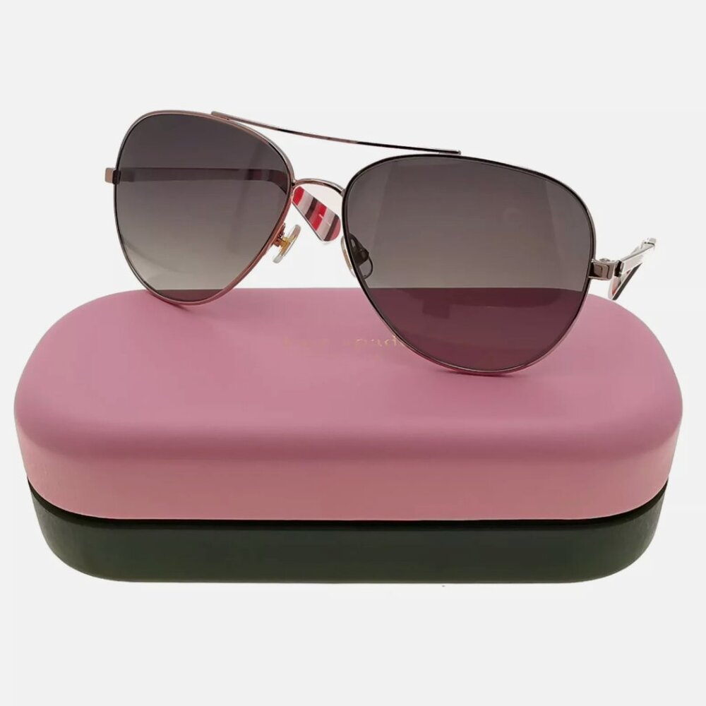 Kate Spade Polarized Sunglasses Gold Aviators Womens